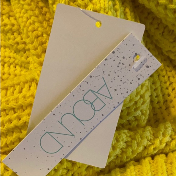 ABOUND Knit Sweater YELLOW NWT XS - Picture 8 of 8